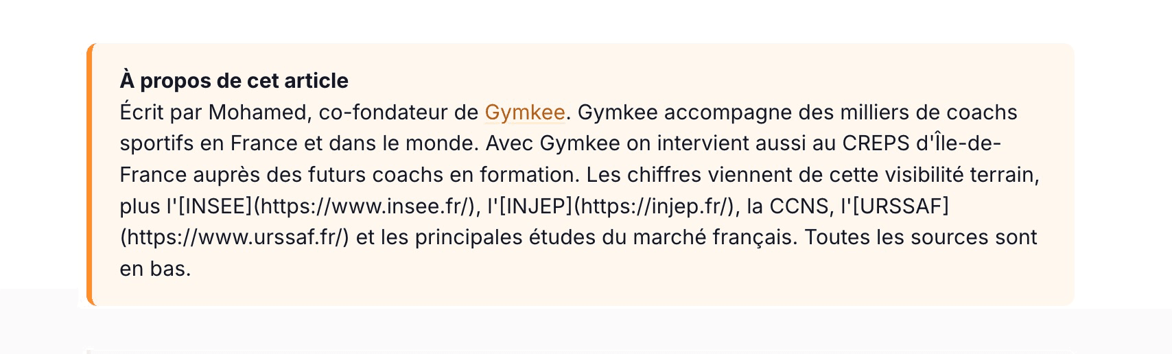 Mo, co-fondateur de Gymkee